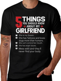 5 Things About My Girlfriend Graphic T-Shirt