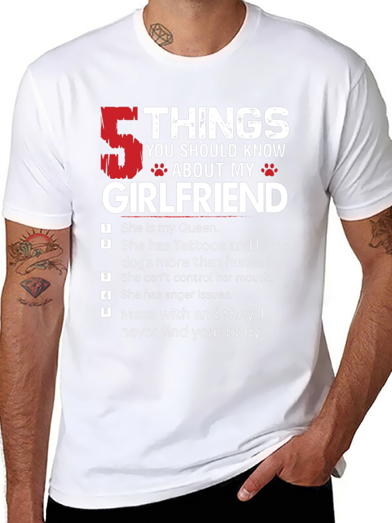 5 Things About My Girlfriend Graphic T-Shirt