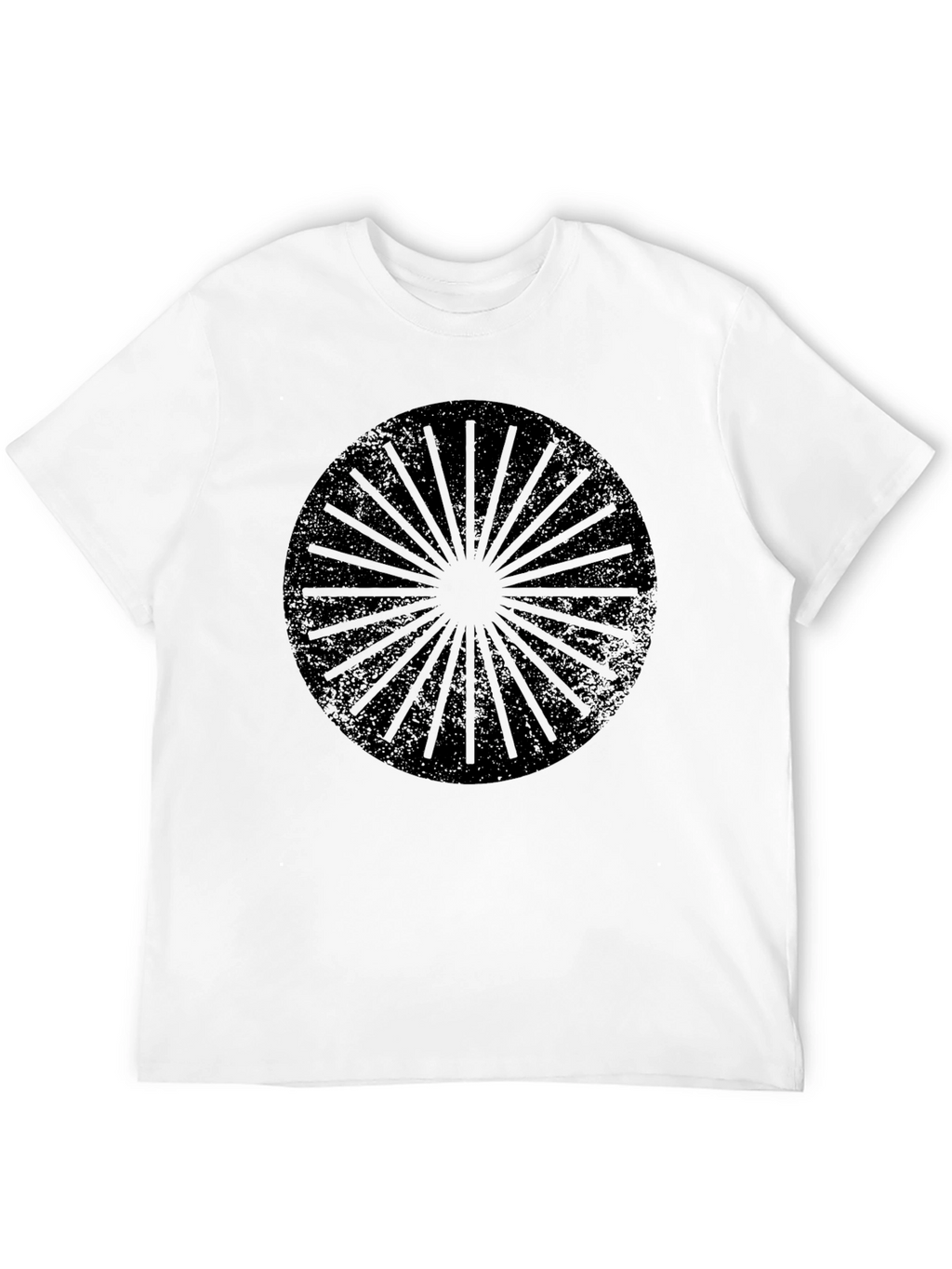Graphic Print Mens Black T-Shirt