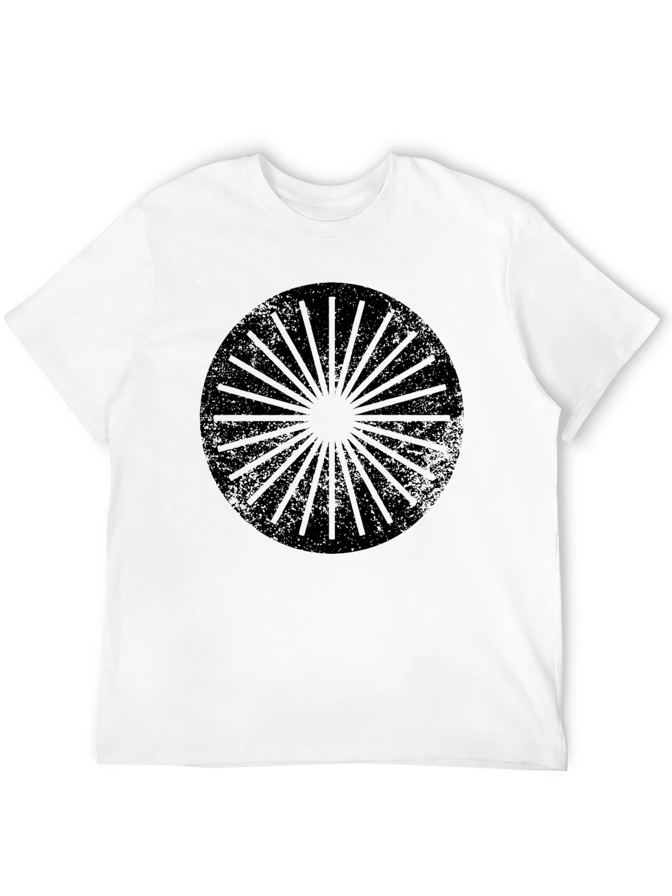 Graphic Print Mens Black T-Shirt