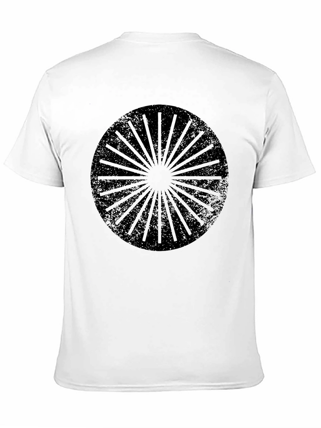 Graphic Print Mens Black T-Shirt