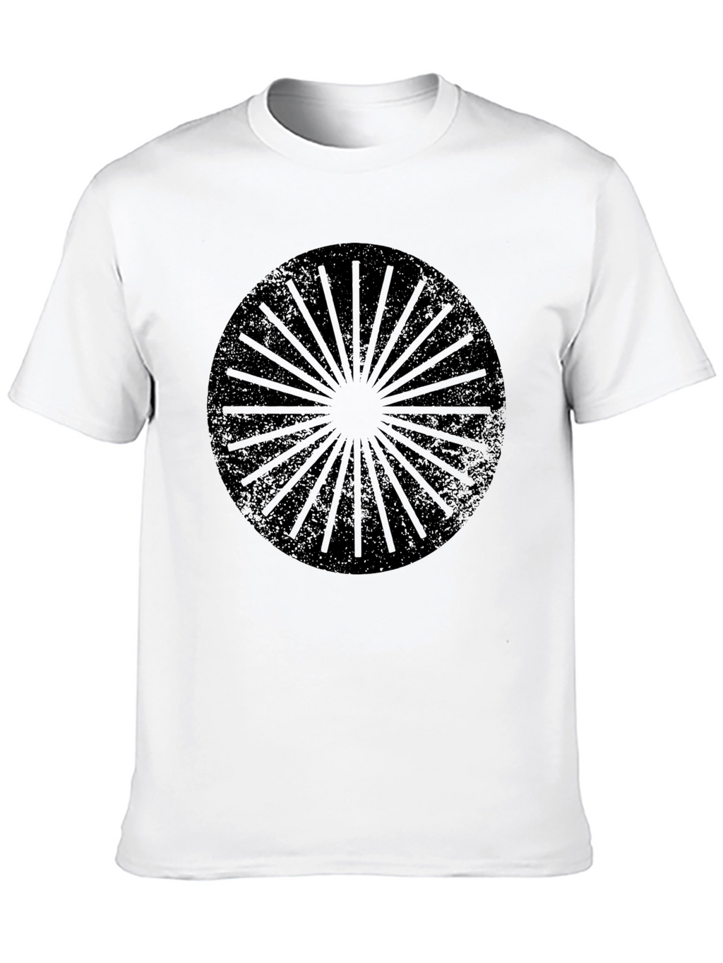 Graphic Print Mens Black T-Shirt