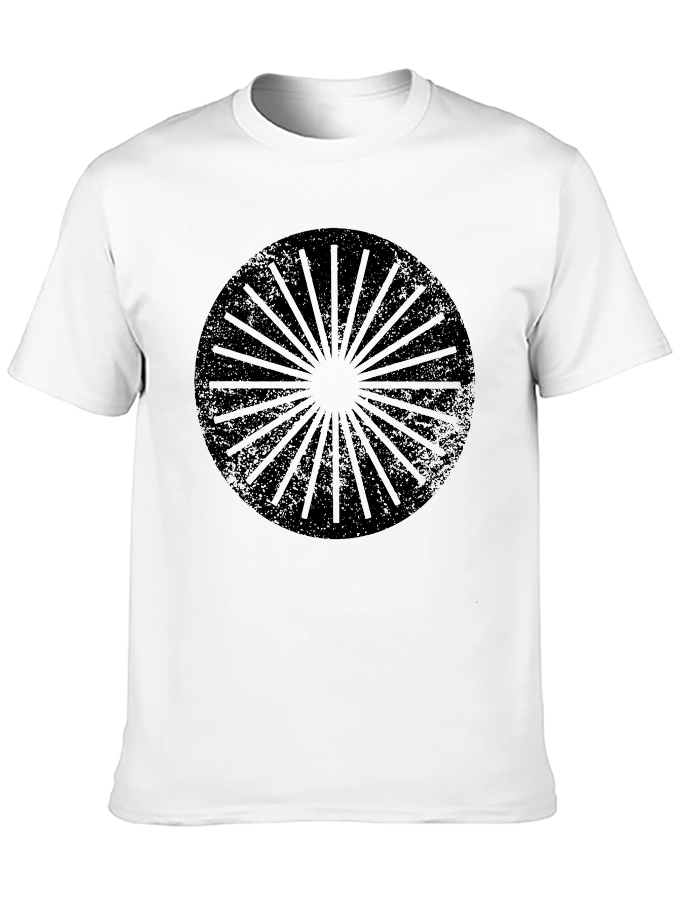 Graphic Print Mens Black T-Shirt