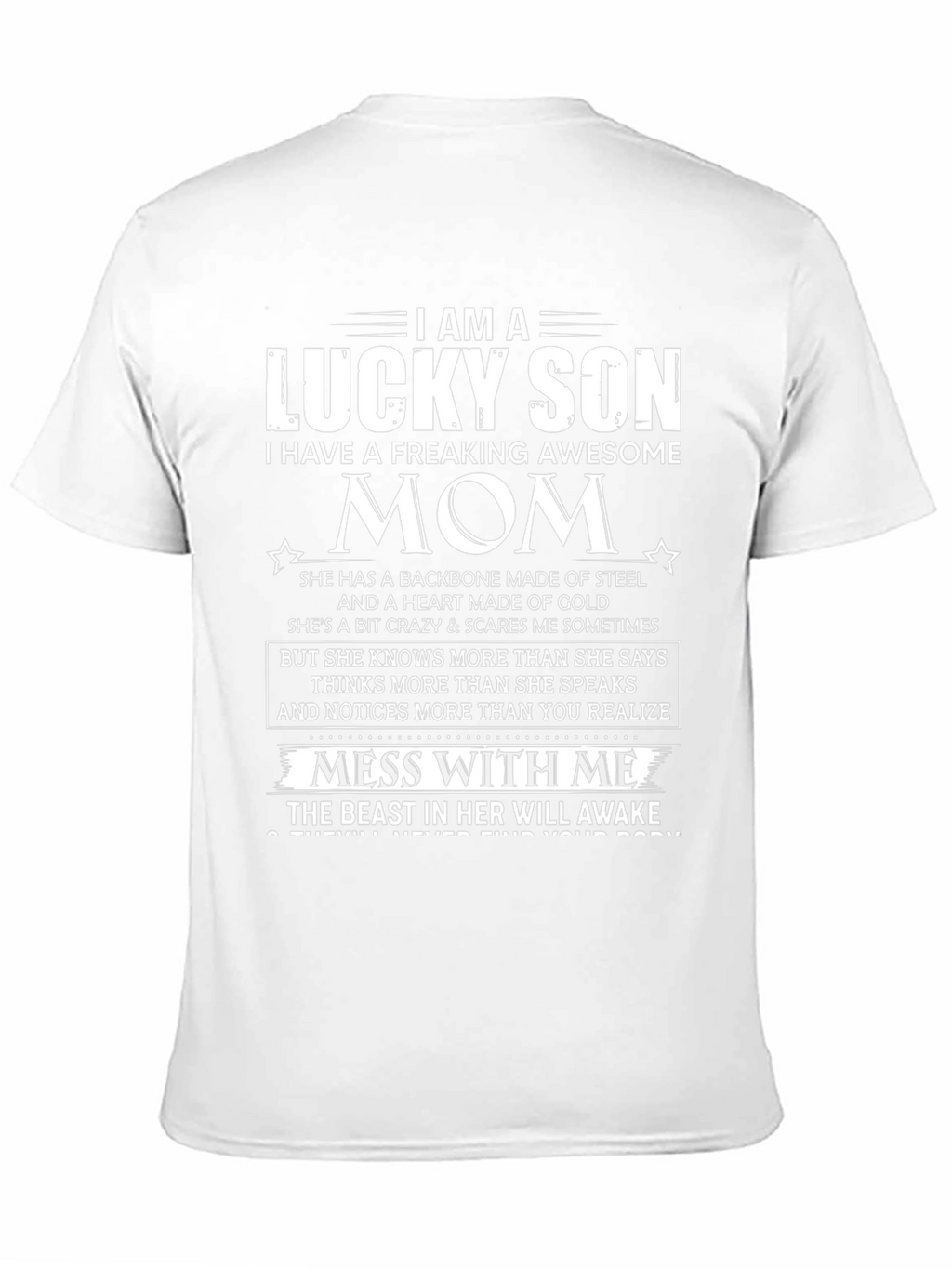 Lucky Son Awesome Mom Graphic T-Shirt