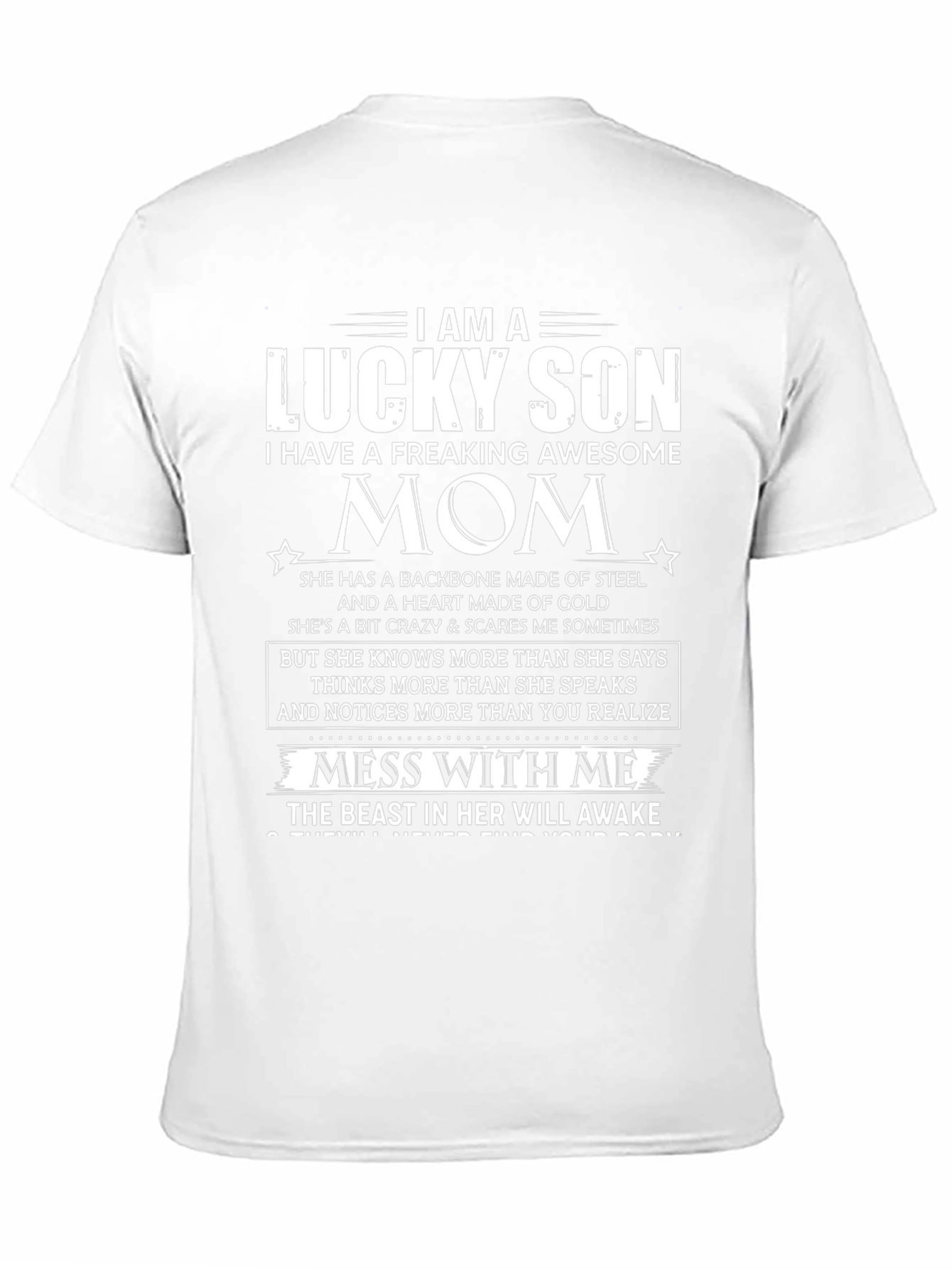 Lucky Son Awesome Mom Graphic T-Shirt