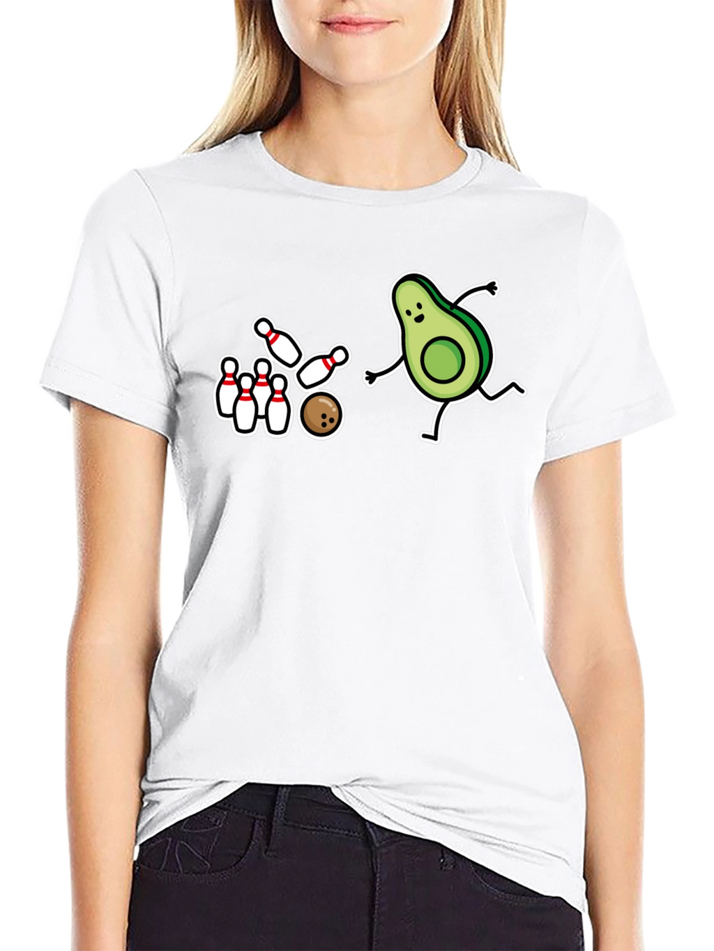 Avocado Bowling Strike T-Shirt