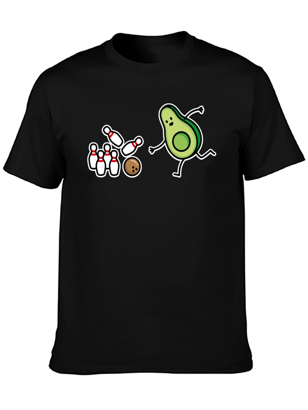 Avocado Bowling Strike T-Shirt