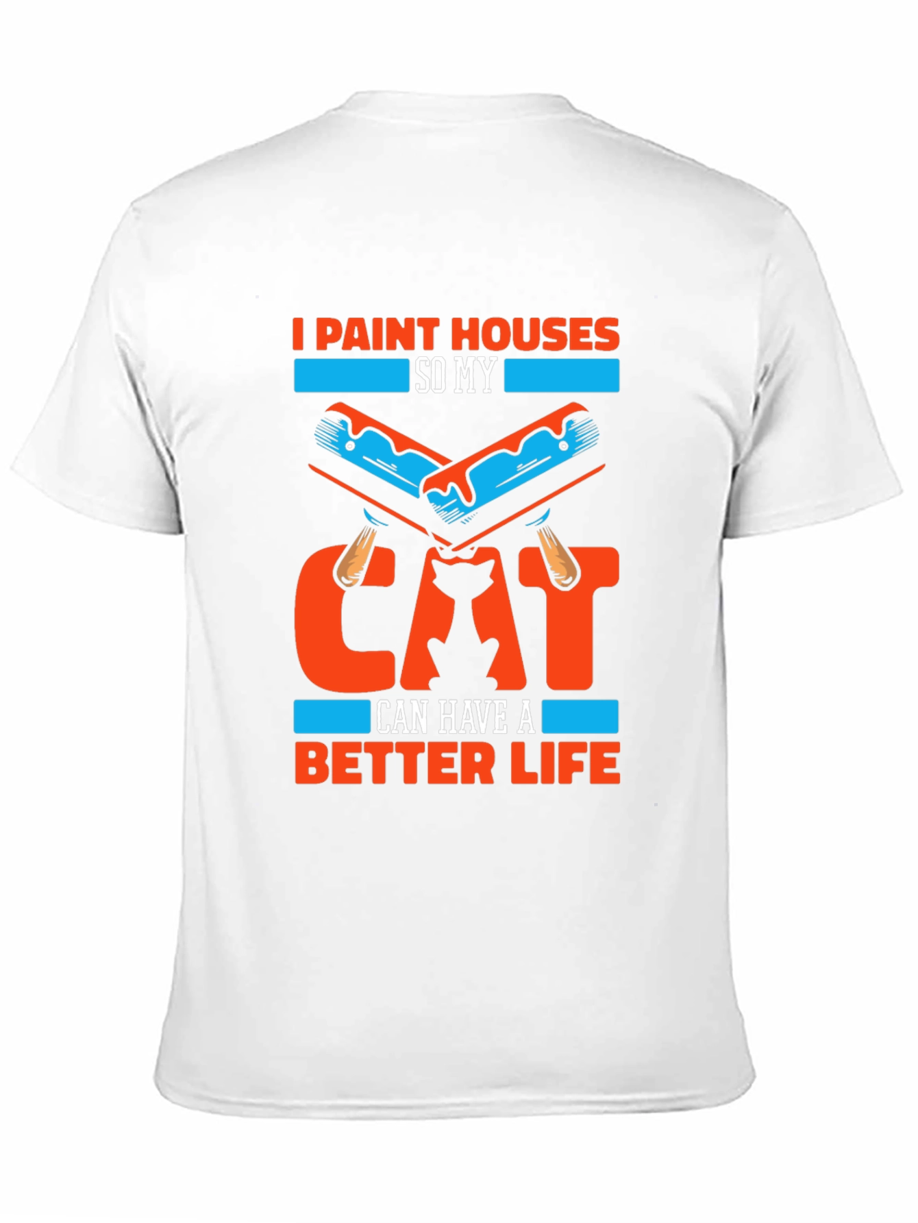 Funny Cat Lover Painter T-Shirt