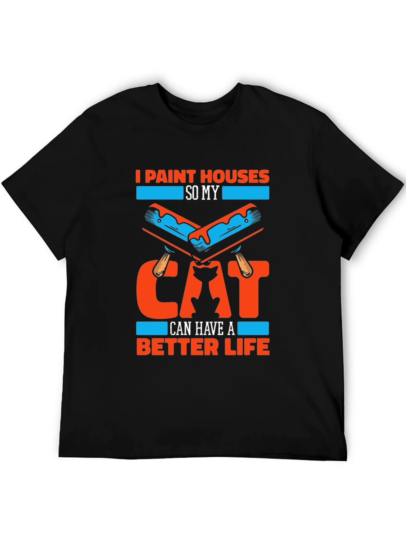 Funny Cat Lover Painter T-Shirt