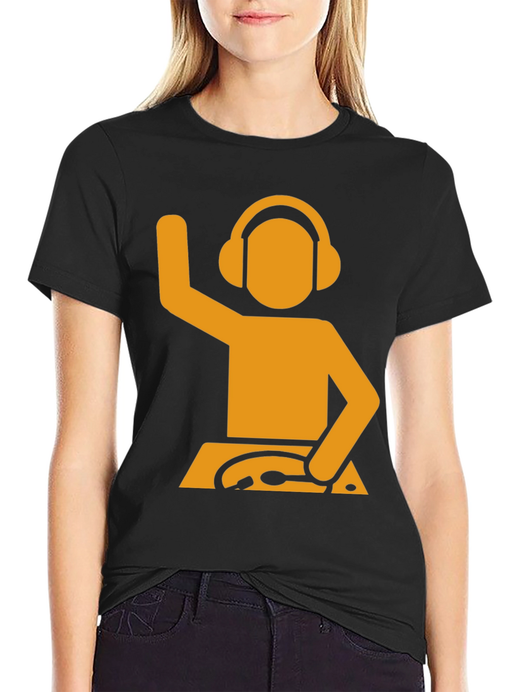 DJ Stick Figure Graphic Tee