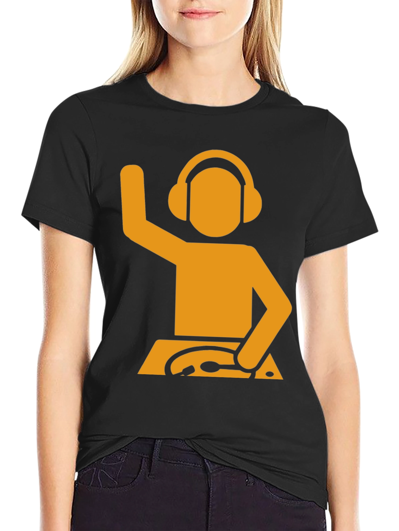 DJ Stick Figure Graphic Tee