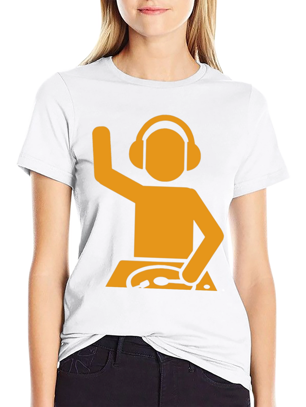 DJ Stick Figure Graphic Tee