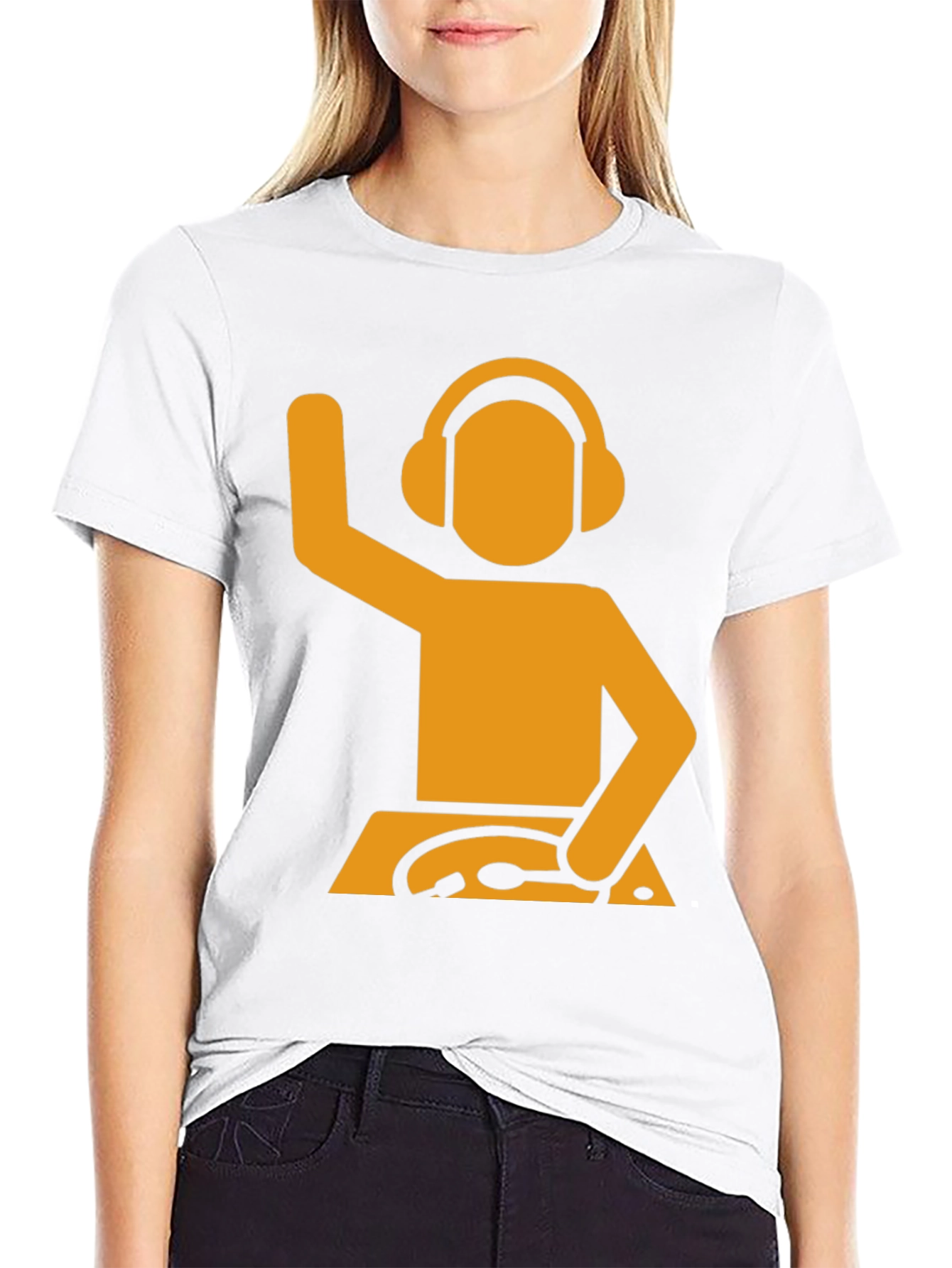 DJ Stick Figure Graphic Tee