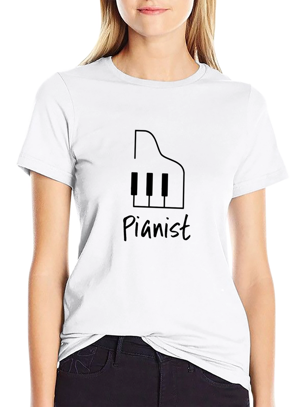 Pianist Graphic Tee - Music Lover Gift