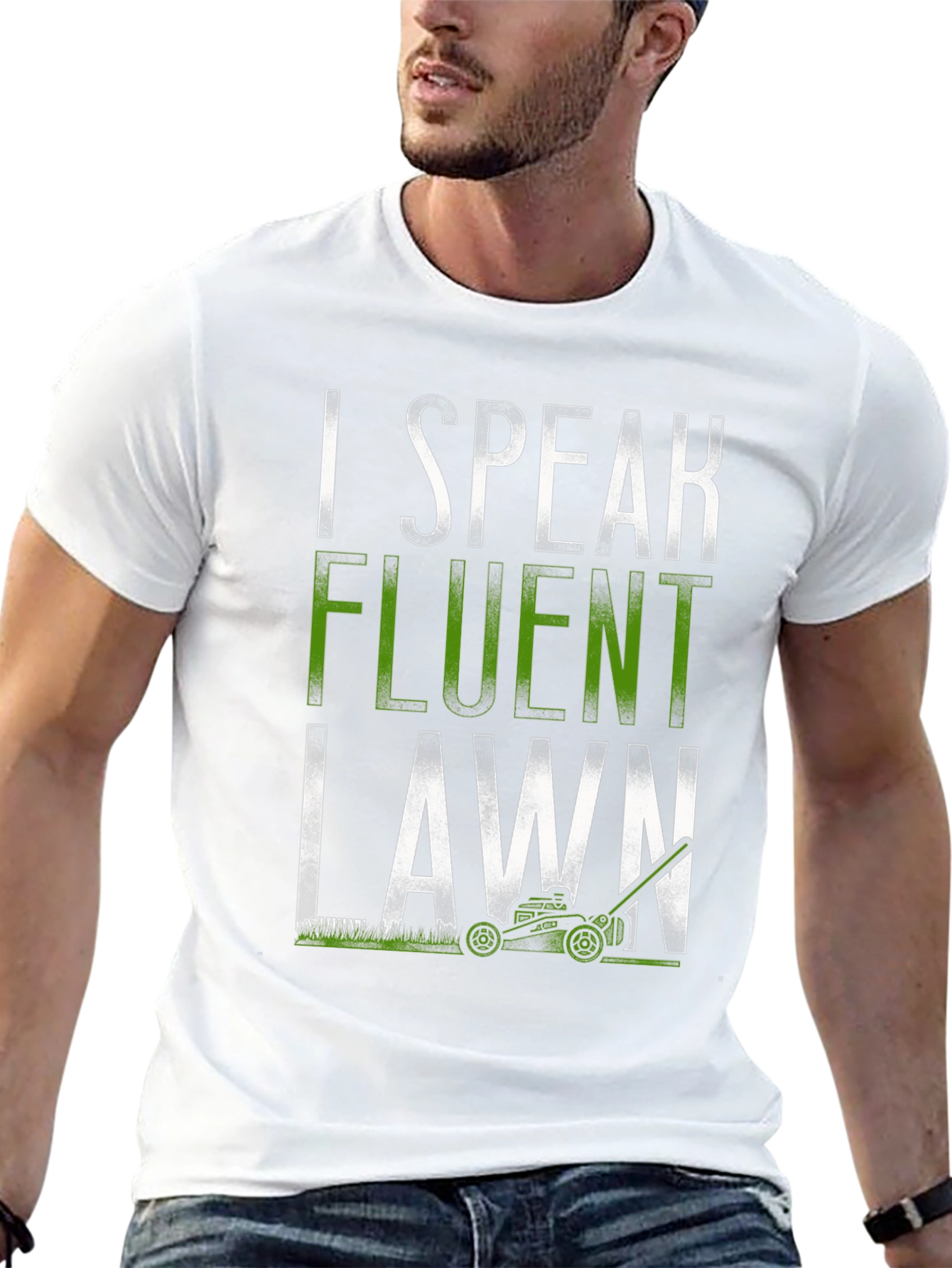 I Speak Fluent Lawn T-Shirt Funny Gardening