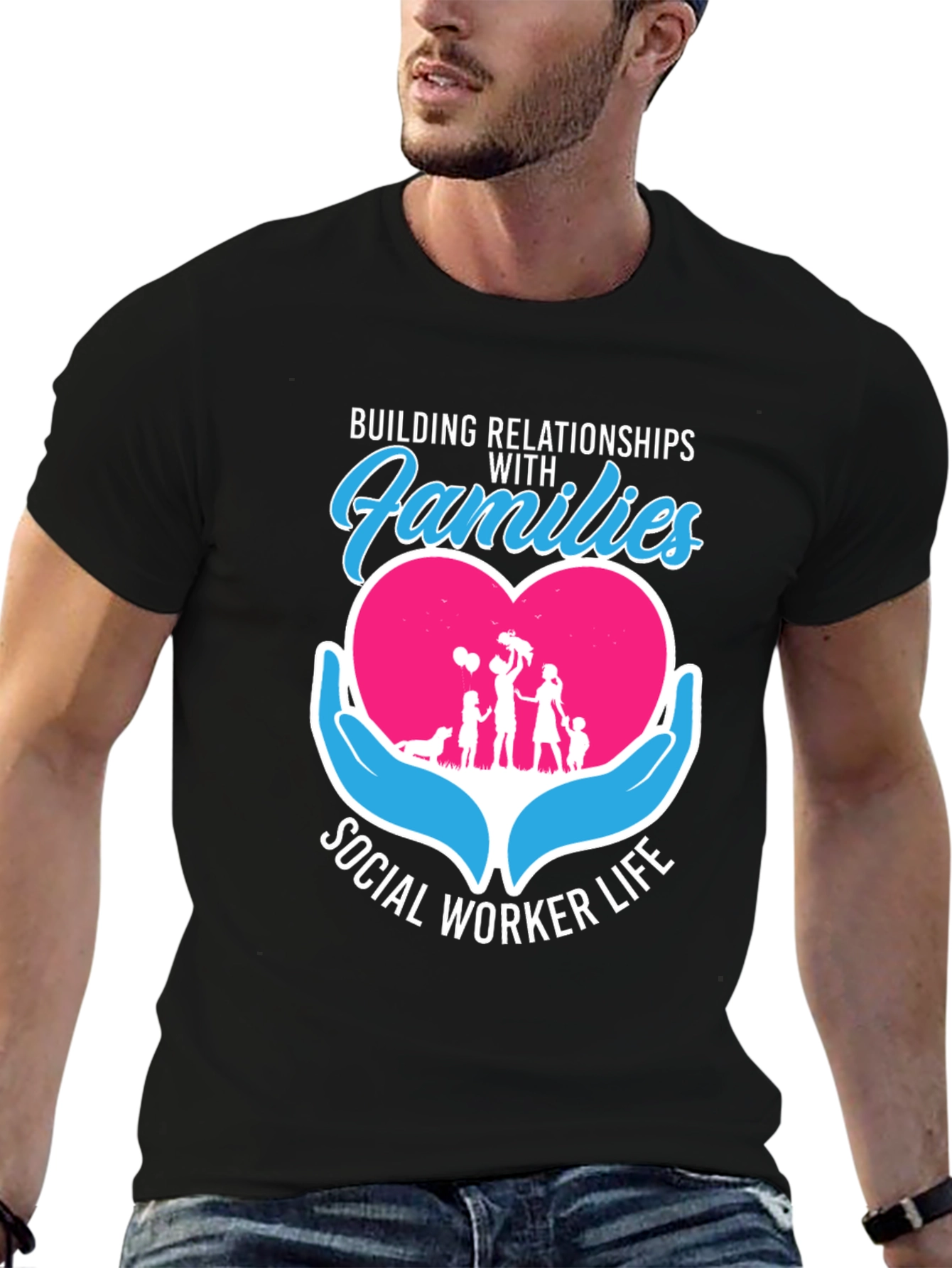 Social Worker Life Relationships with Families T-Shirt