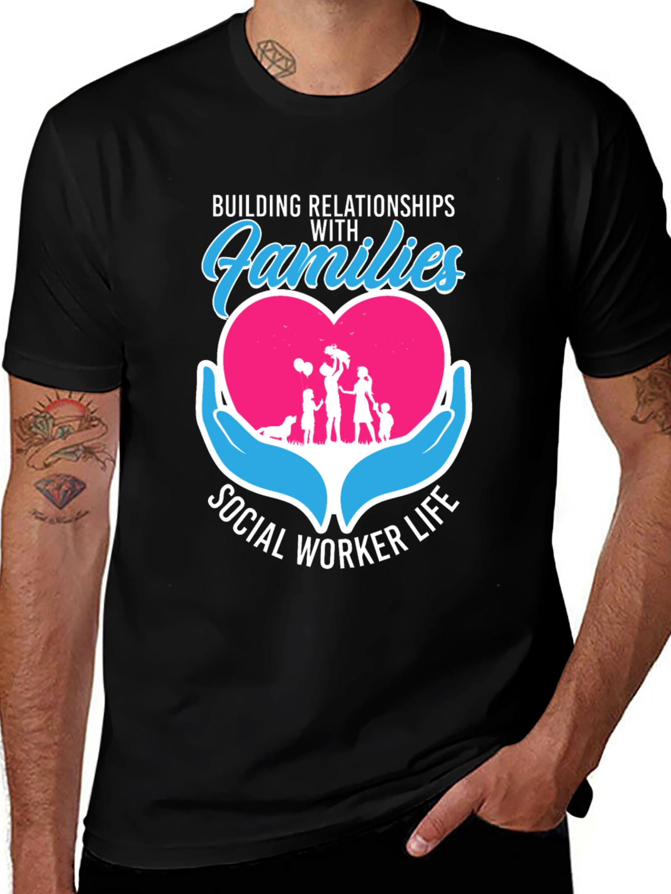 Social Worker Life Relationships with Families T-Shirt