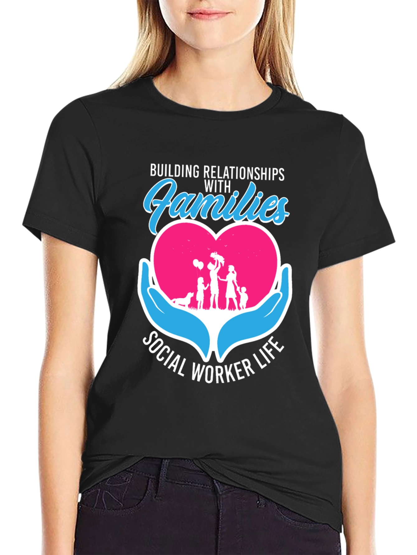 Social Worker Life Relationships with Families T-Shirt