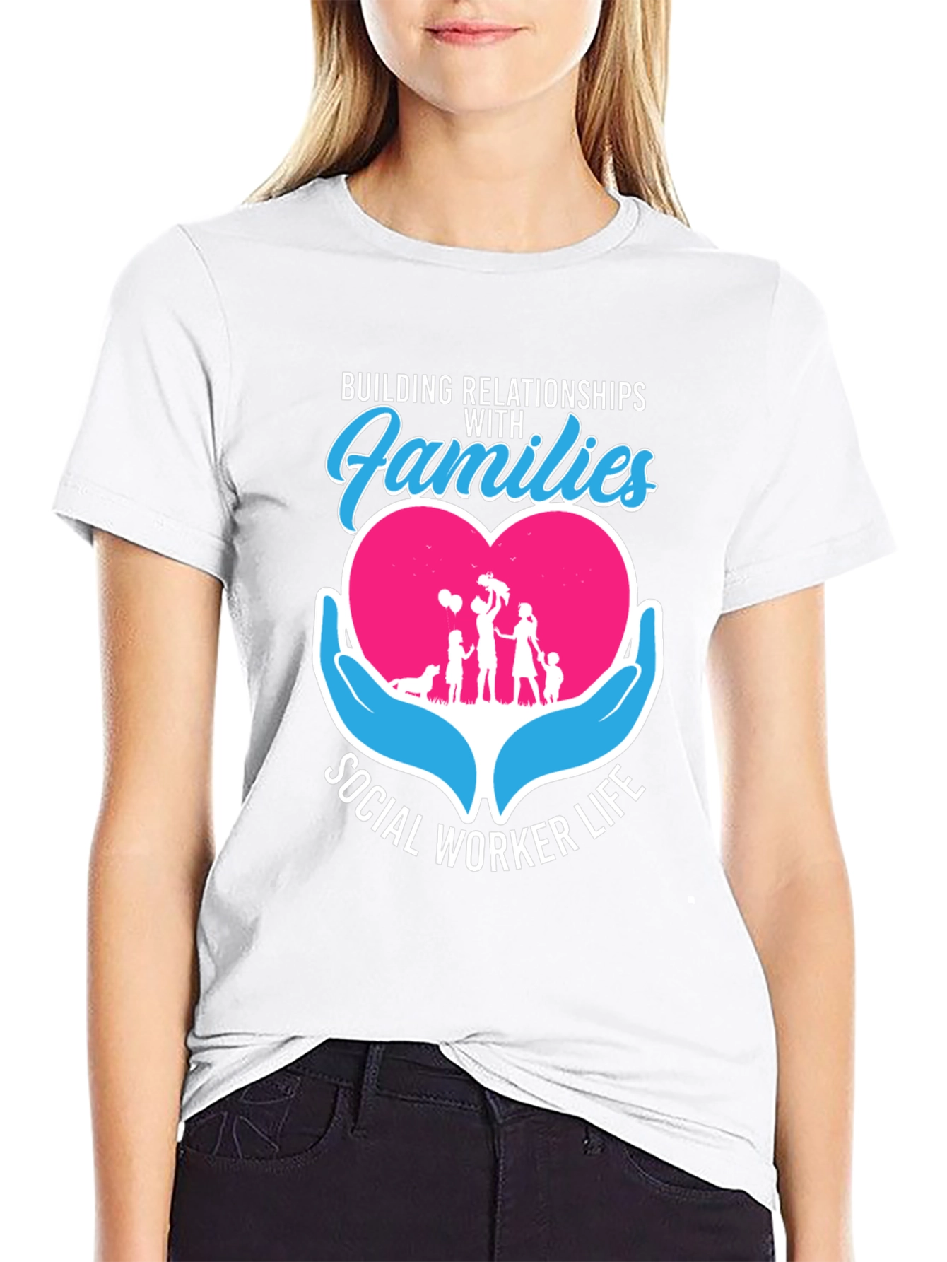 Social Worker Life Relationships with Families T-Shirt