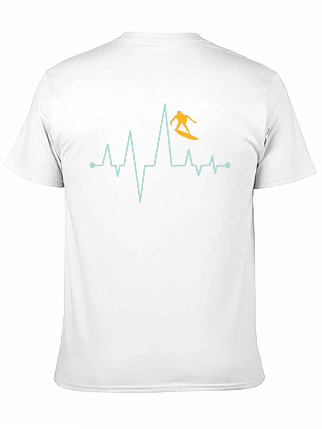 Surfer Heartbeat Graphic Tee - Black