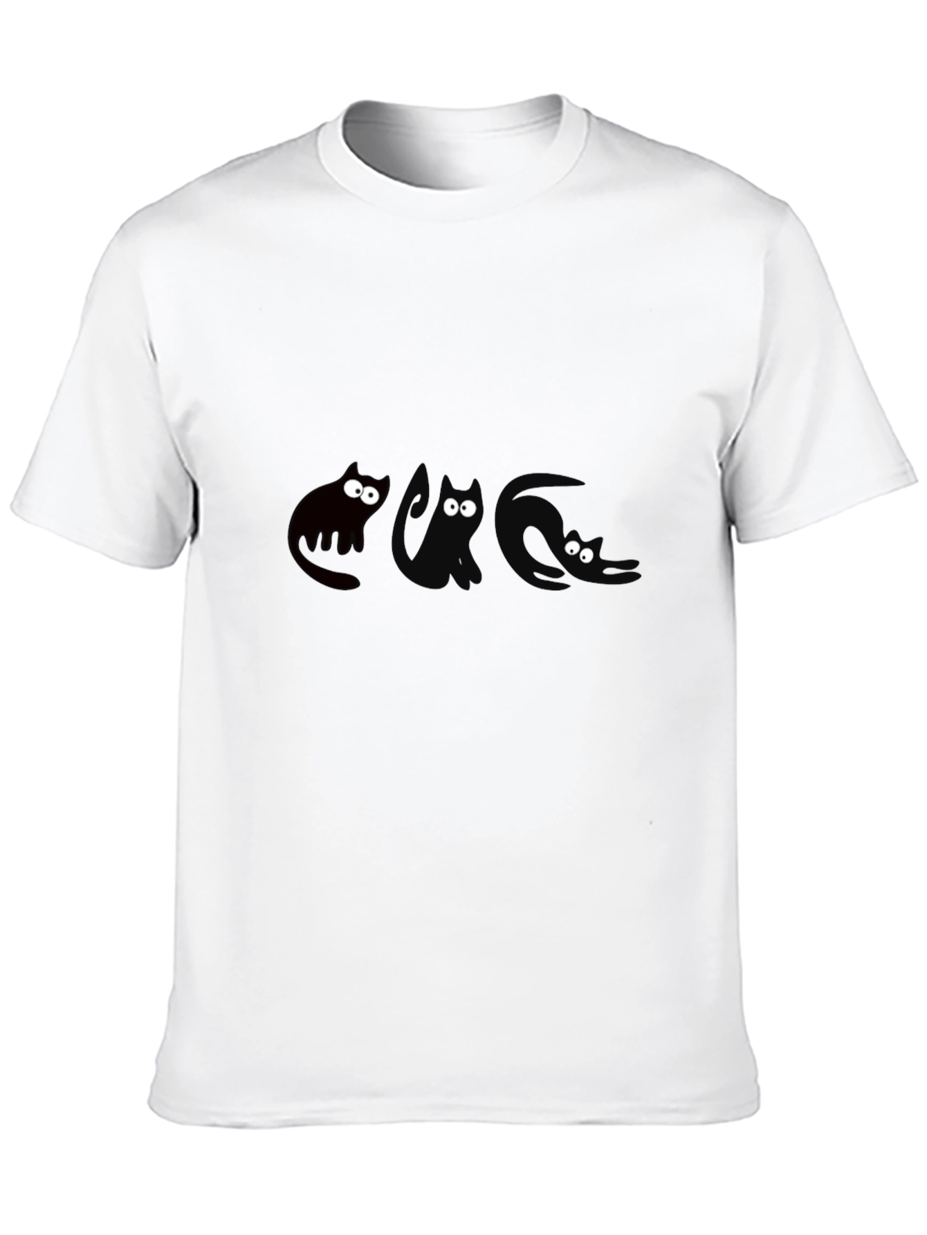 Three Cats Graphic T-Shirt