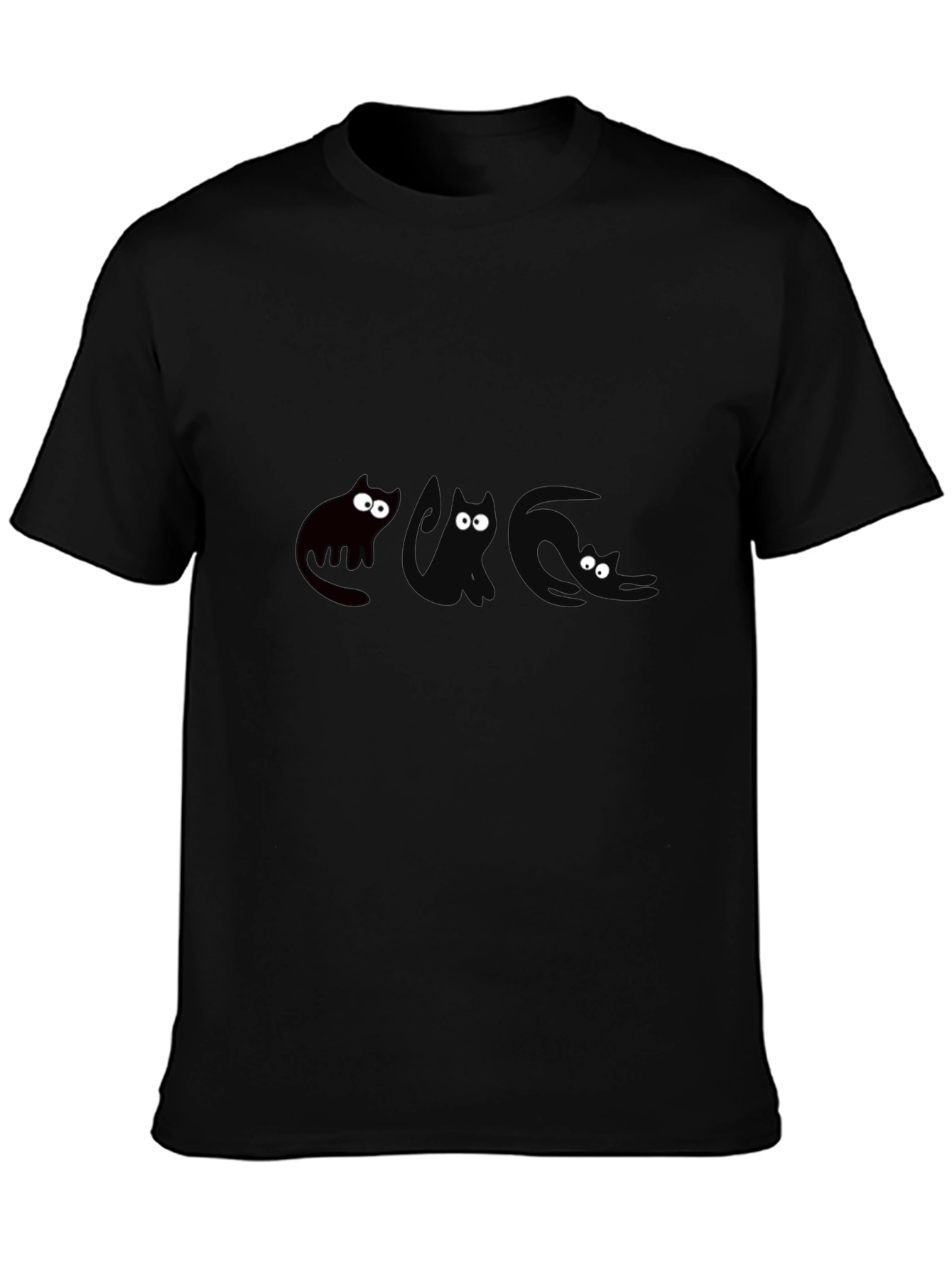 Three Cats Graphic T-Shirt