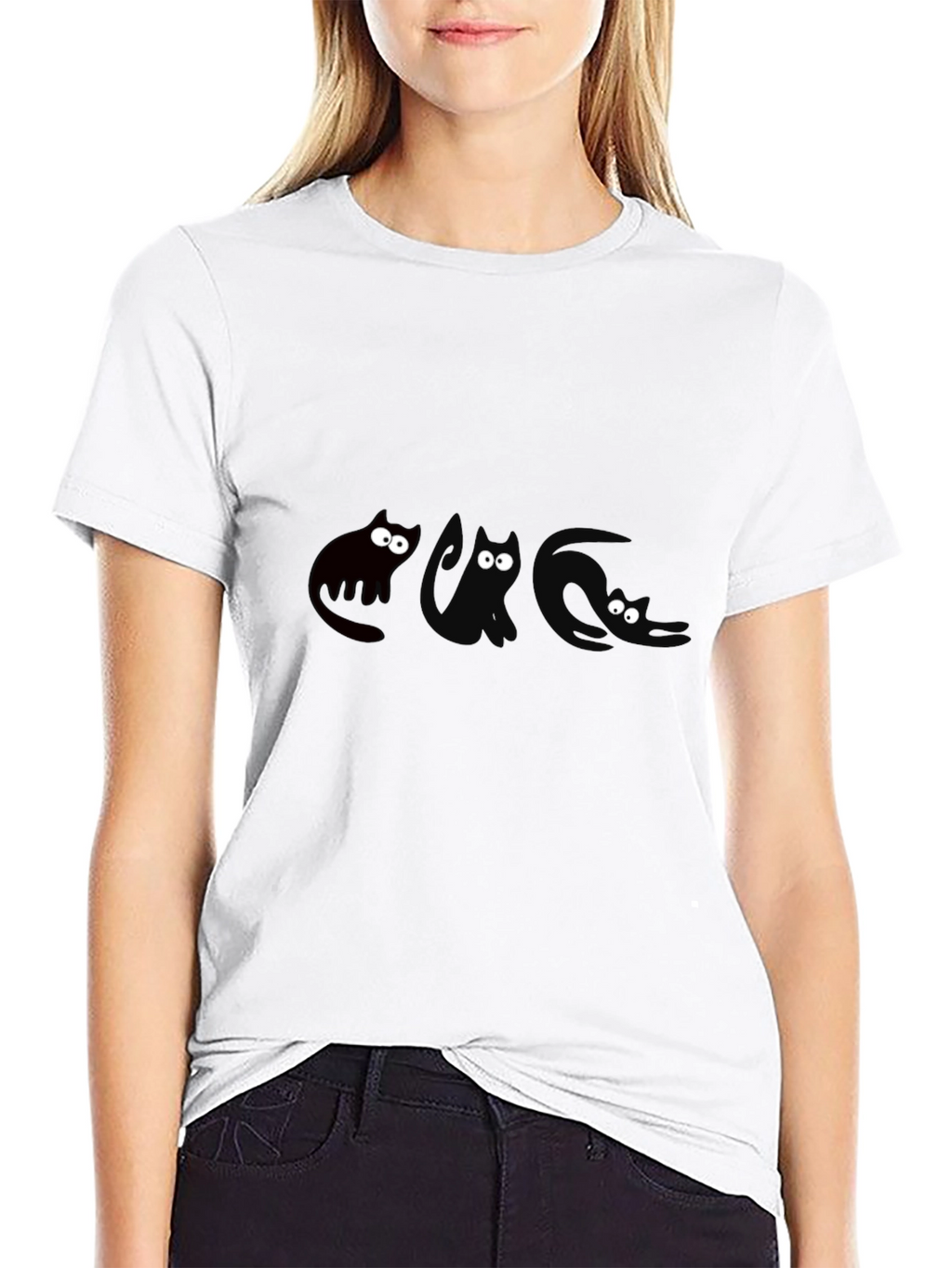 Three Cats Graphic T-Shirt