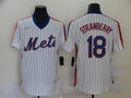 Men's New York Mets Darryl Strawberry #18 White Stitched Jerseys