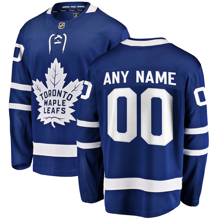 Men's Toronto Maple Leafs Blue Home Breakaway Custom Jerseys