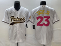 Men's San Diego Padres Fernando Tatis Jr. #23 White Replica Team Jerseys Joint Edition