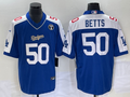 Men's Los Angeles Dodgers Mookie Betts #50 Blue Alternate Player Jerseys