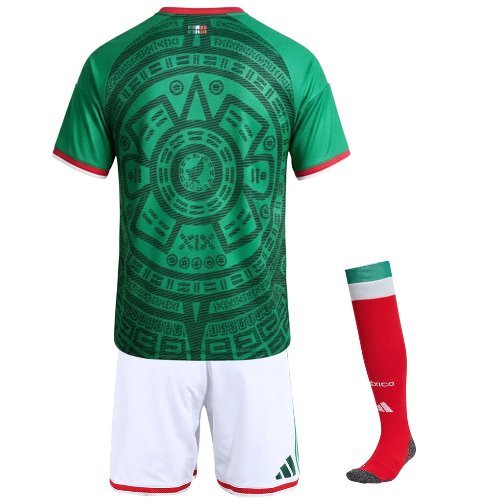 Kids Mexico Home Jersey Full Kit World Cup 2026 Image 3
