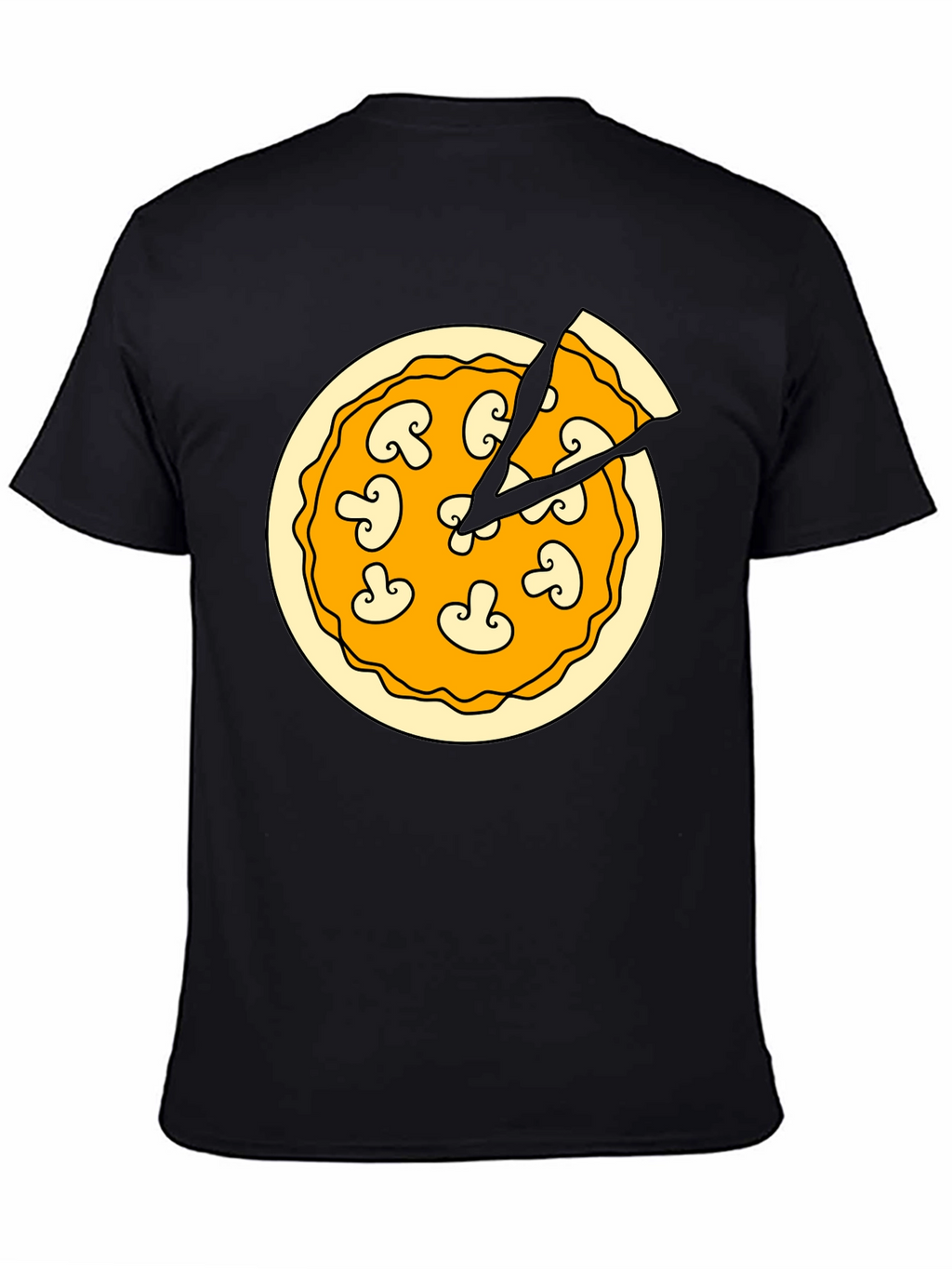 Pizza Time T-Shirt - Black Graphic Tee