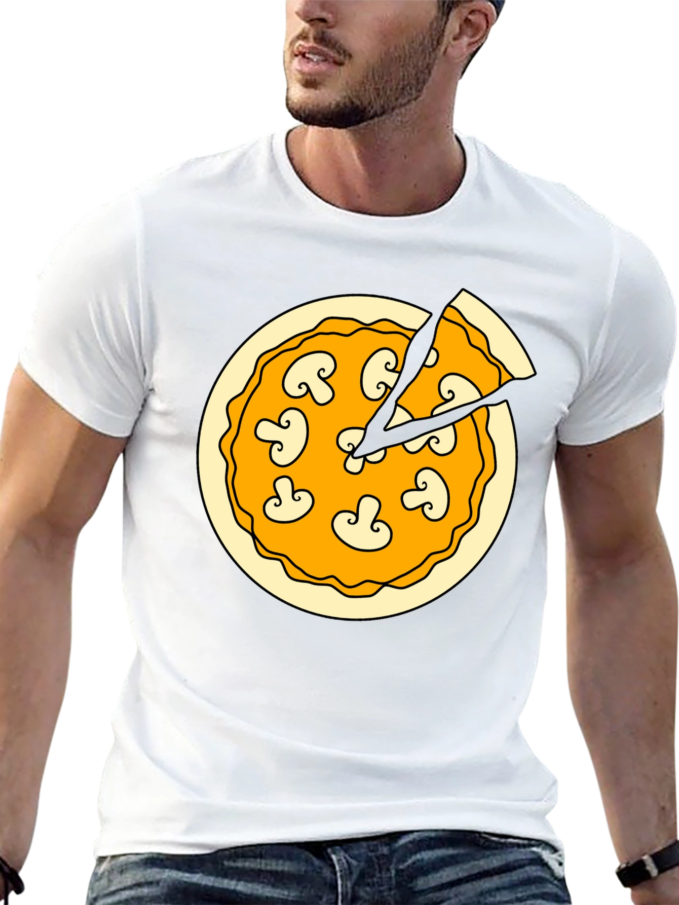 Pizza Time T-Shirt - Black Graphic Tee