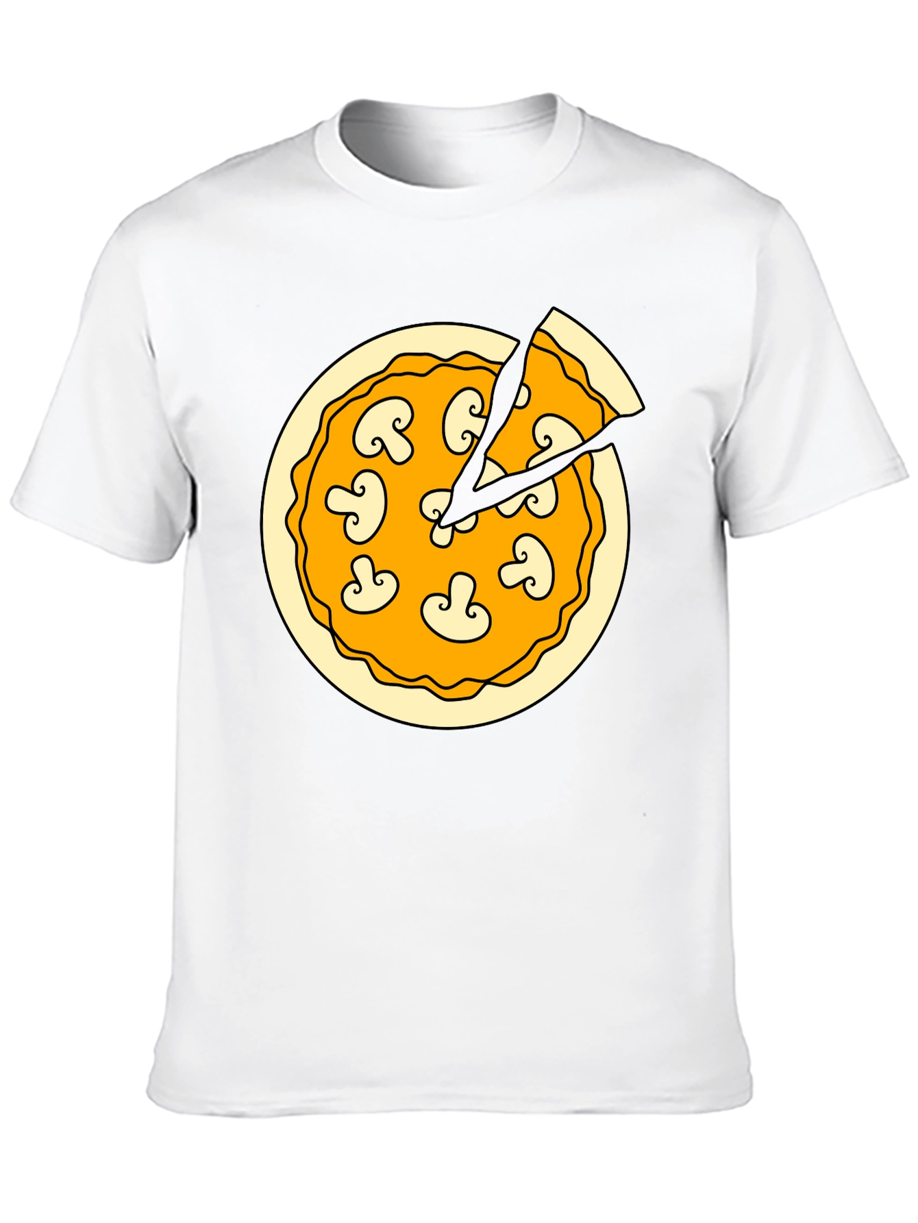 Pizza Time T-Shirt - Black Graphic Tee