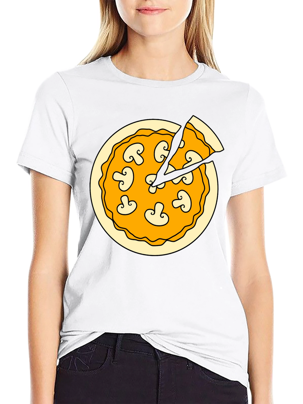 Pizza Time T-Shirt - Black Graphic Tee