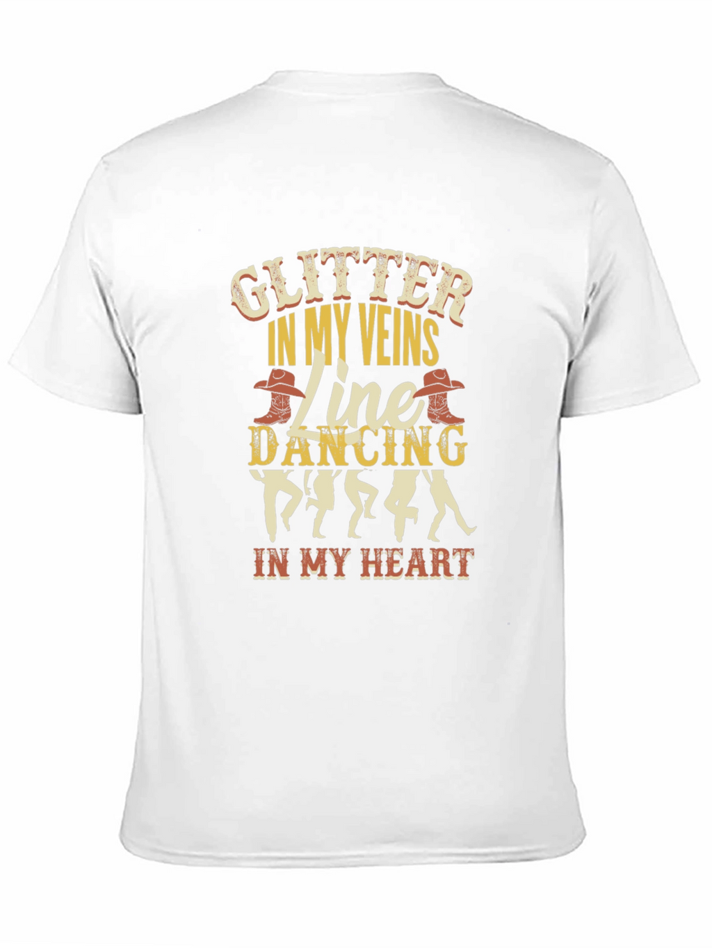 Glitter In My Veins Line Dancing T-Shirt
