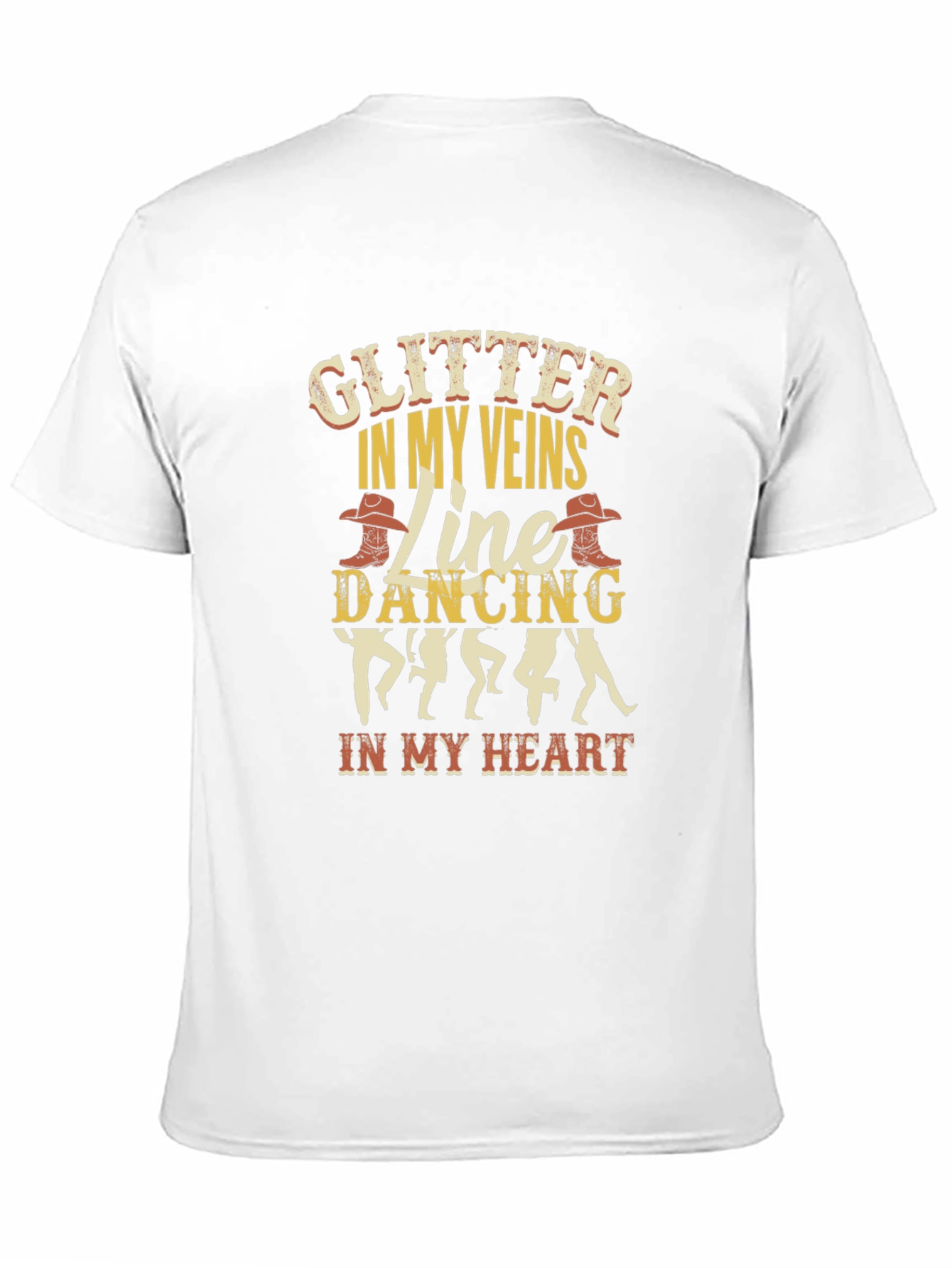Glitter In My Veins Line Dancing T-Shirt