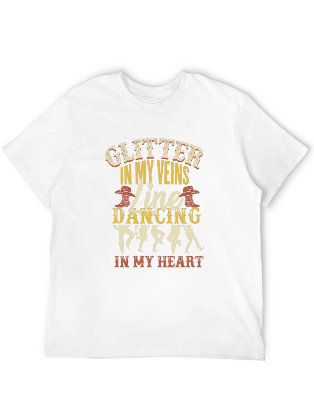 Glitter In My Veins Line Dancing T-Shirt
