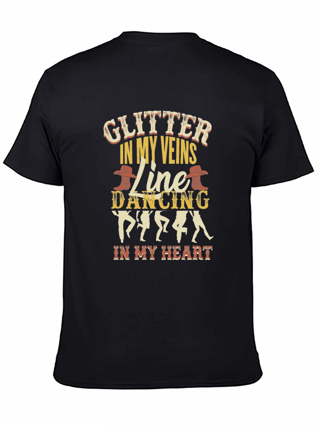 Glitter In My Veins Line Dancing T-Shirt