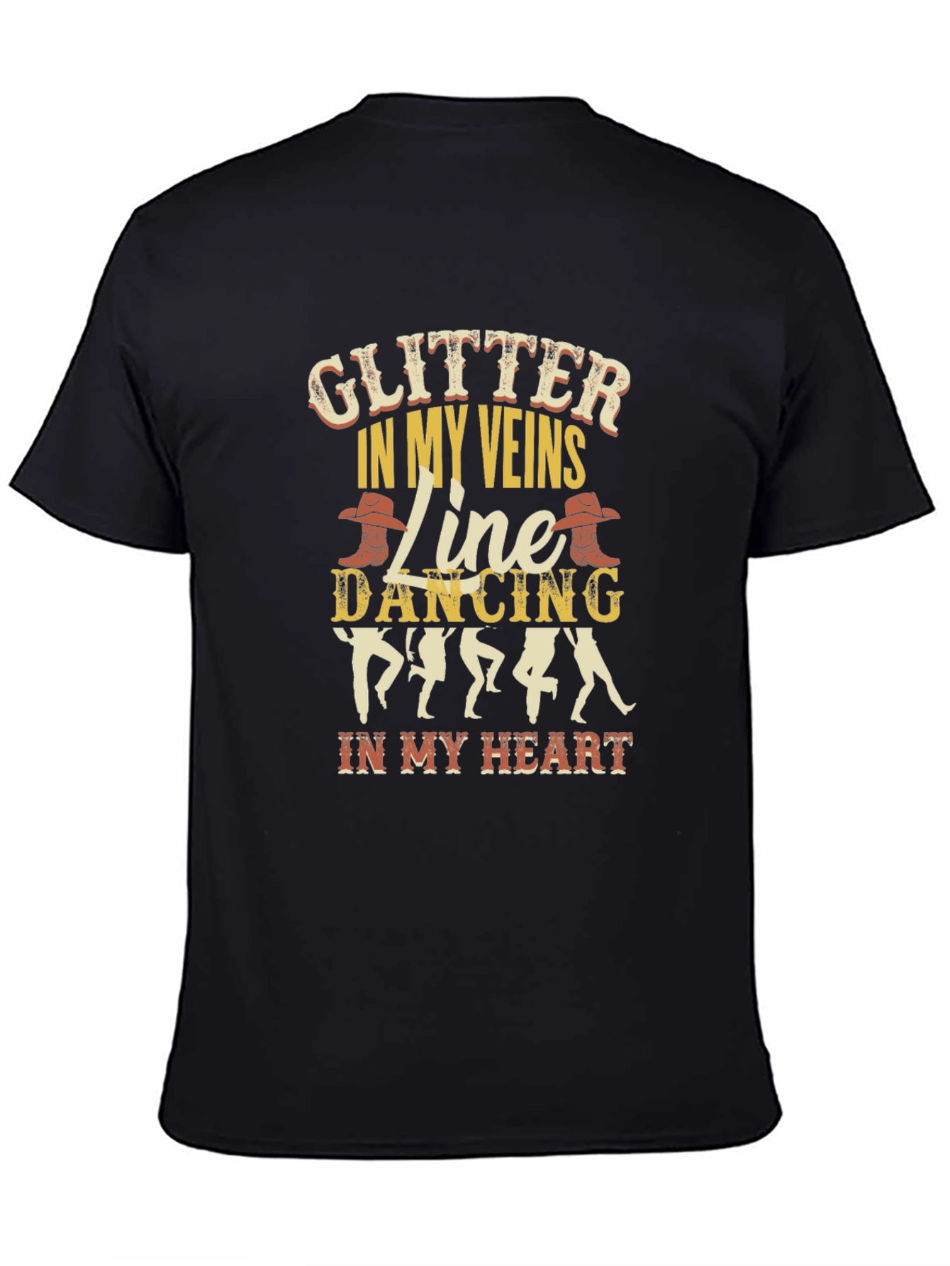 Glitter In My Veins Line Dancing T-Shirt