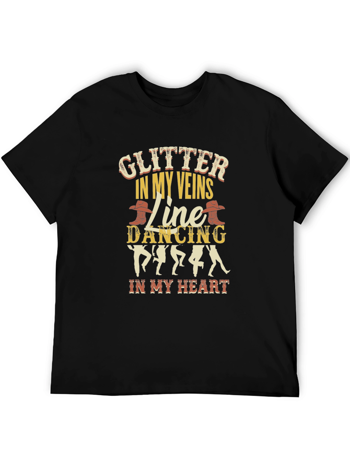 Glitter In My Veins Line Dancing T-Shirt