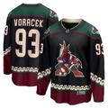 Men's Arizona Coyotes Jakub Voracek #93 Black Home Breakaway Jerseys