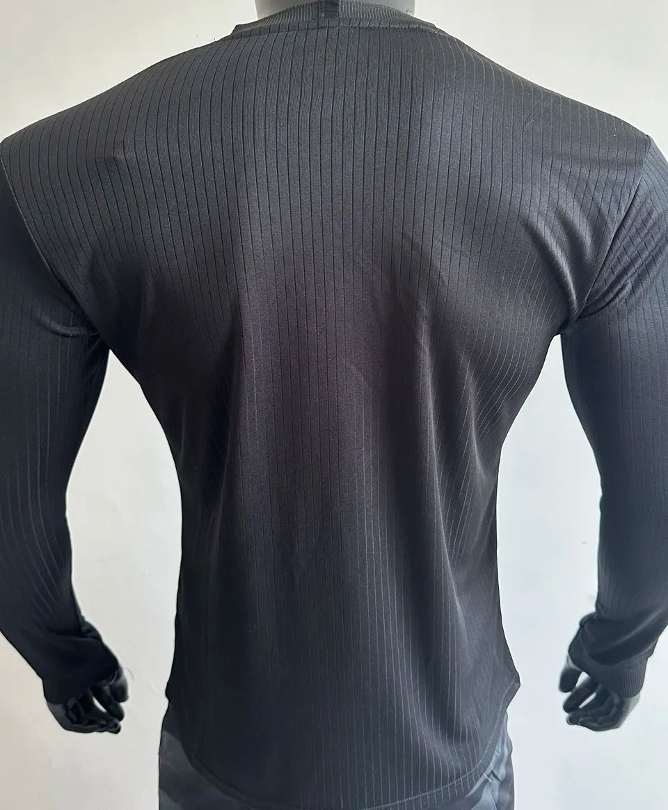 2025 Germany 125Th Black Player Version Long Sleeve Soccer Jersey Back