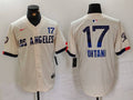 Men's Los Angeles Dodgers Shohei Ohtani #17 Cream 2024 City Connect Player Jerseys