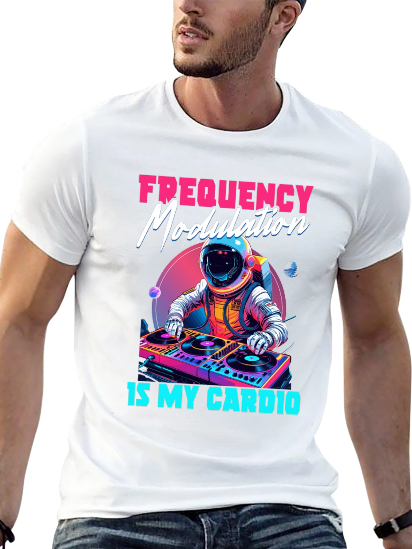 Frequency Modulation DJ Astronaut T-Shirt