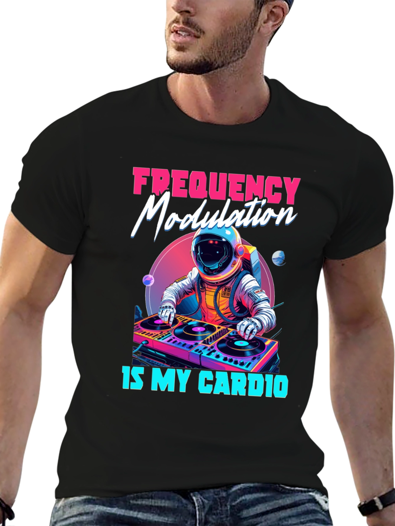 Frequency Modulation DJ Astronaut T-Shirt
