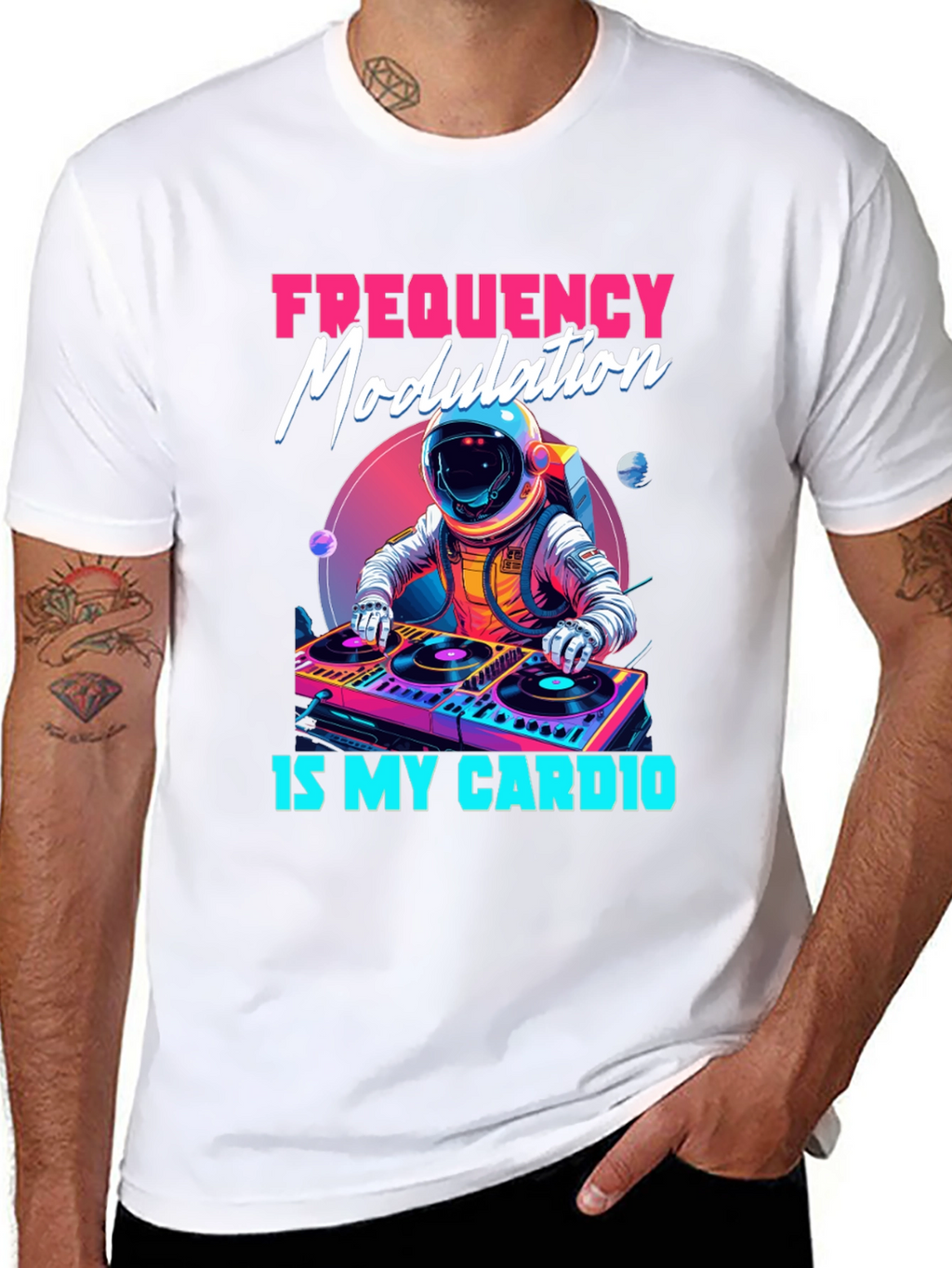 Frequency Modulation DJ Astronaut T-Shirt