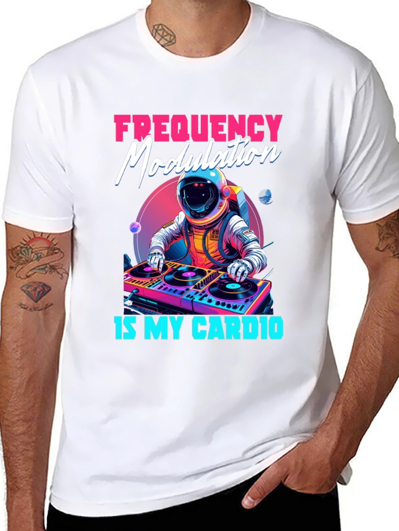 Frequency Modulation DJ Astronaut T-Shirt