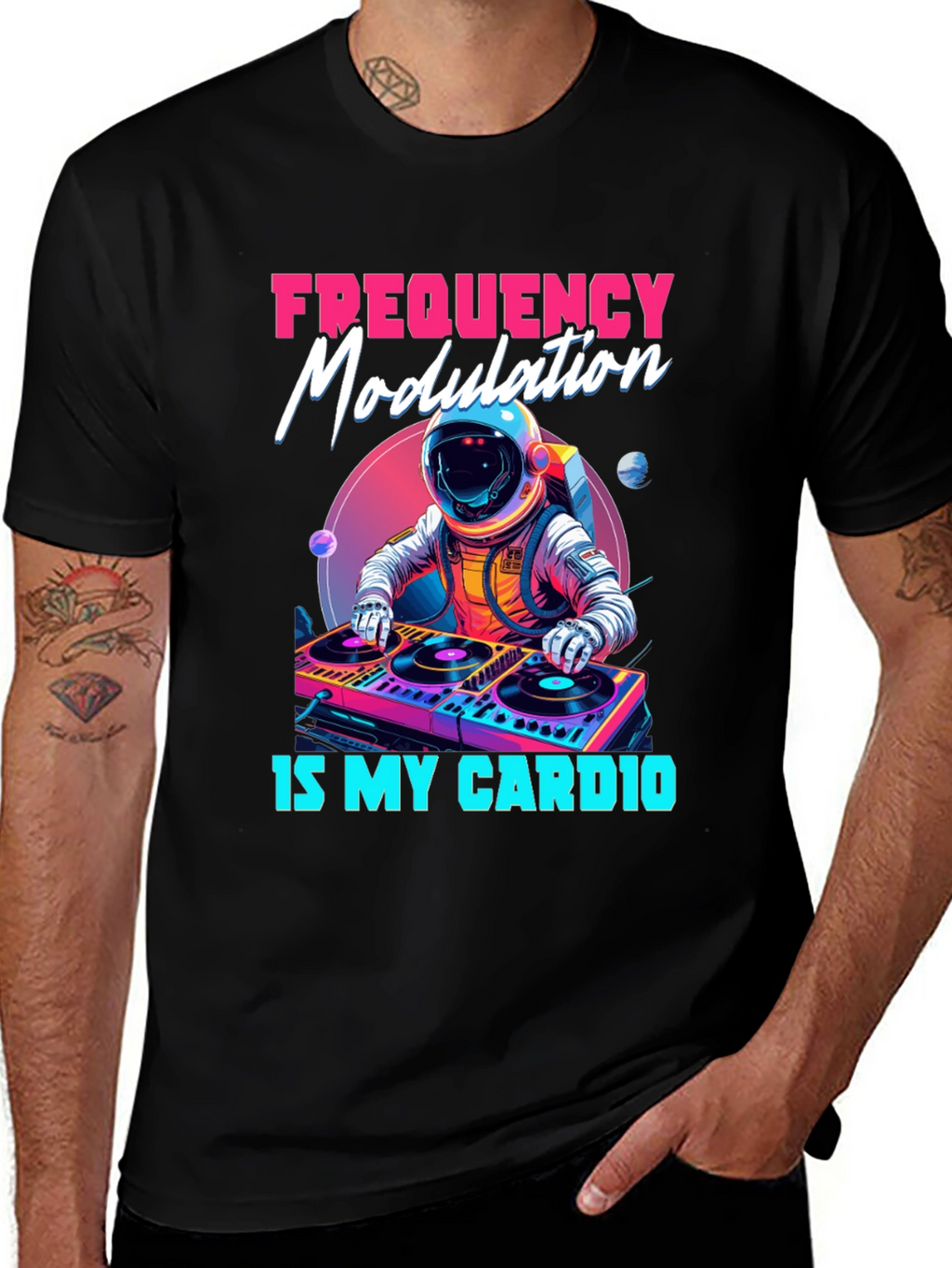 Frequency Modulation DJ Astronaut T-Shirt